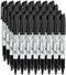 Black Dry Erase Markers, Low-Odor, 108 Count, Chisel Tip for Writing on Whiteboards, School Office Supplies