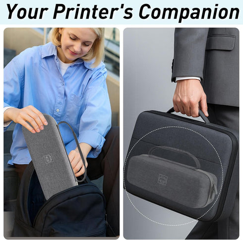 A80/Gutherren A81/Minzhi A80,Shockproof Klawdsky Hard Portable Printer Case Compatible with Aixiqee Wireless Printer