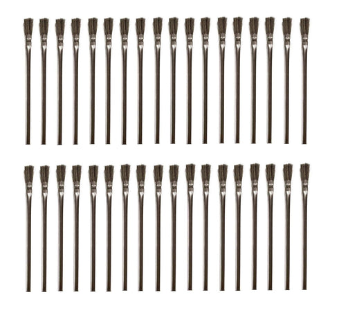 36pcs Horsehair Professional Disposable Acid Flux Glue Brushes for Woodworking, Crafting, Soldering, DIY Home, Art