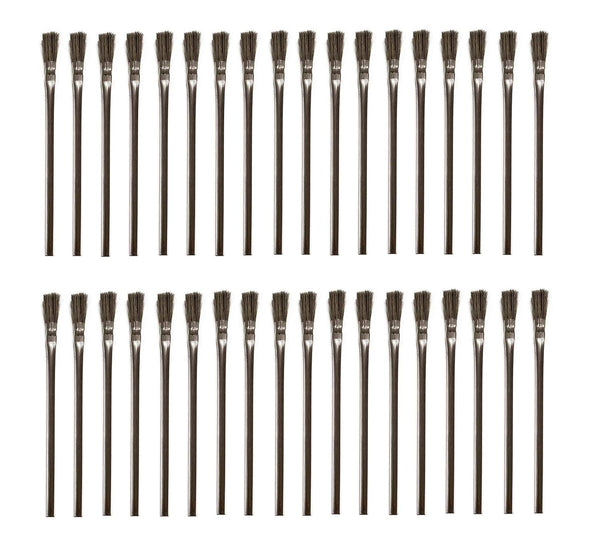 36pcs Horsehair Professional Disposable Acid Flux Glue Brushes for Woodworking, Crafting, Soldering, DIY Home, Art