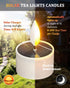 SoulBay 6 Pack Solar Tea Lights Outdoor Waterproof, Small Flameless Flickering Small Bright LED Candles Lights