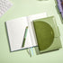 CAGIE Leather Journal for Women, Lined, 192 Pages, 5.9"x8.5", Green, with Buckle Closure, 100 GSM