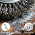 6 3 Inch 1/4-Inch Pieces Wire Brushes for Drill, Abrasive Wire Brush Kit with Hex Shank for Rust Removal, Polishing