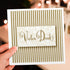 6 Pack Greeting Cards - German Language Thank You Vielen Dank Golden Hues with Linen White - - Sentiments