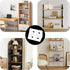 AUXBC 50PCS 19mm/0.75 90 Home(4 White Plastic Corner Bracket L Shape Right Angle Bracket Corner Brace Degree Shelf
