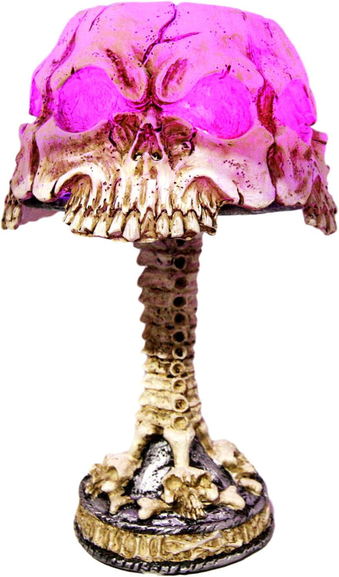 Color Changing LED Table Lamp - Day of The Dead Skull Faces Mini Figurine