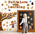 WATINC 170Pcs Fall Tree Learning Bulletin Board Decoration Set, Autumn Pumpkin Cutouts for Classroom Decor