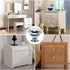 YourGift 6 Pack Drawer Knobs, Diamond Shaped Crystal Glass Cabinet Knobs Pull Handles, 30 mm, Silver