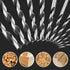 Brad Point Wood Drill Bit Set, 12Pcs with Double Flutes Design for Carpenter Woodworking and All Types of Wood (1/8" -