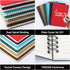 EUSOAR A5 Spiral Journal, 12 Pack, 5.5" x 8.3", 120 Pages Lined, Travel Writing Notebooks