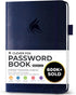 Clever Fox Password Book with Alphabetical Tabs - Internet Address Organizer Logbook, Medium Password Keeper