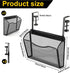 IANFAN 2-IN-1 Clamp On Desk Organizer, Under Desk Side Organizer Storage Hanging Wall Mounted File Holder Under Desks