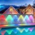 13 IP65 (6) Solar Fence Lights Outdoor Waterproof LED, Lighting Modes, Solar Outdoor Lights Dual Installation Energy