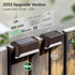 (8 Pack SOLPEX Solar Fence Lights Outdoor, Solar Step Lights Waterproof LED Deck Lights for Stair, Balcony, Railing