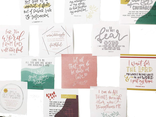 Generic Bible Verse Sticky Notes for Anxiety, Encouragement, Positive Thoughts, 50 Different Sheets Per Pad - Pack of 1