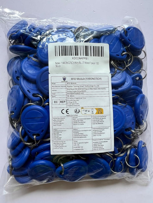 YARONGTECH 10 PCS Writable 125kHz RFID Key Fob Proximity ID Card Token Tag Rewritable T5577 Universal