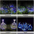 4 Pack Lights,120Led Outdoor Solar Garden Lights,Firework Lights Waterproof Decorative Pathway Firefly Lights Solar