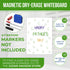Magnetic Whiteboard for Fridge, 8.5x12 A4 Dry Erase Board for Refrigerator, White Board Magnet for Fridge
