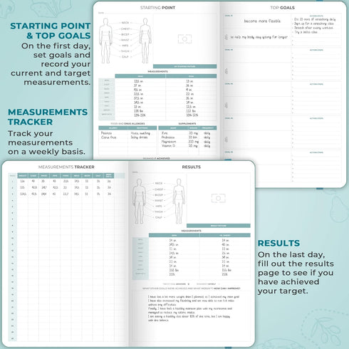 Clever Fox Food Journal Pro, Diet & Wellness Planner for Women & Men, Weight Loss Diary, 7" x 10"