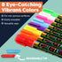 Chalkboard Markers Set of 8 - Washable, Erasable Chalk Ink Dry Erase Pens for School & Glass