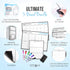 Cinch Magnetic Calendar Bundle: 3 Boards of 17"x12" - Monthly, Weekly, Daily - Magnetic Calendar for Fridge with 6 Fine