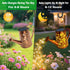 VOOKRY Solar Lights Outdoor Decoration, Large Retro Hanging Metal Solar Watering Can Lights Waterproof Sunflower Garden