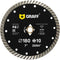 GRAFF 7 Inch Diamond Blade for Angle Grinder, Cutting Wheel for Stone, Marble, Granite, Brick, Concrete - Turbo Diamond