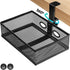 Under Desk Storage Organizer, Clamp-on Swivel Alloy Steel Drawer, Hidden Desktop Drawer Basket, Easy to Install