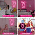 15 9.2 Bow Ribbon Neon Sign - Light-Up Pink Bow Neon Decor for Girls Bedroom, Nursery, and Birthday Gift, Elegant Wall