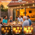 31FT(25+6) 1FT Bulb 25+2 Commercial G40 Bulbs, Dimmable addlon Solar String Lights Outdoor with Spacing, LED Solar