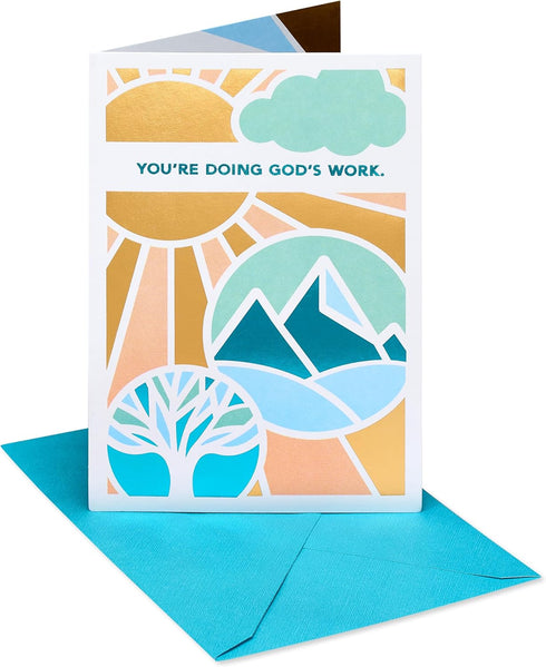 American Greetings Religious Thank You Card for Clergy Appreciation (Blessings of Heaven)