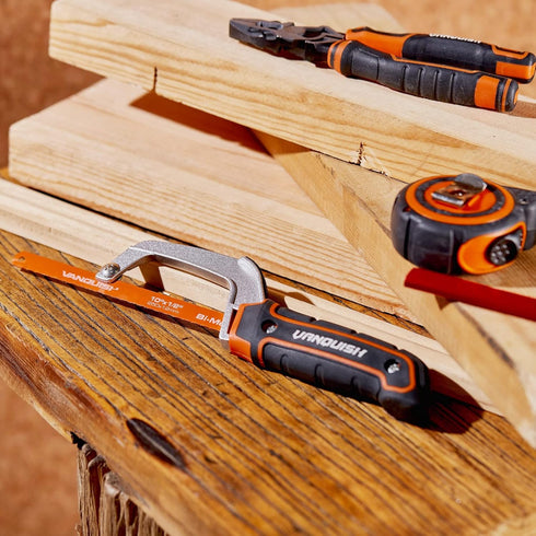 VANQUISH Aluminum Frame Mini Wood Hack Saw, Metal Cutter for Woodworking