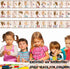 YIYDONG 36 Pieces ASL Alphabet Line Bulletin Board Set with ABC Number Sign Language Flash Cards for Classroom