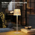 Set 2, 5200mAh 3 Dimming AELS Mosaic Rechargeable Lamps Cordless White Lamps of Handmade Portable LED Touch Table