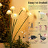 2pack Solar Garden Lights, Solar Fairy Lights for Outside, Swaying Mushroom Lights Outdoor Decorative, Waterproof Light
