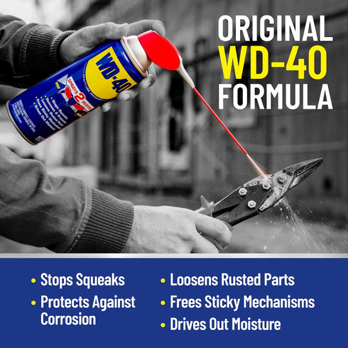 WD-40 Pack, 2 12oz 11oz (Pack 2) Multi-Use Product & Specialist Silicone Lubricant Combo Smart Straw Sprays Ways