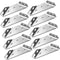 Trapeziform Angle Brackets - Stainless Steel Angle Corner Braces for Desk Edge, Box, Wood Beam, Pack of 10