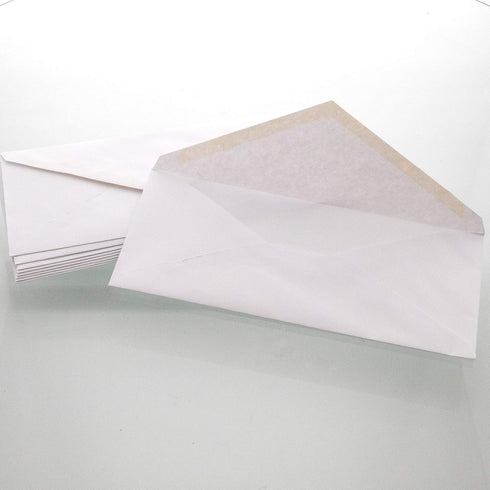 BAZIC White Envelope #10 Gummed Seal 4 1/8 x 9 1/2, No Window Mailing Envelopes, for Businesses Checks Invoices (50/Pack), 1-Pack by BAZIC Products