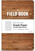Elan Publishing Company Field Notebook/Pocket Journal - 3.5"x5.5" - Wood Pattern - Graph Memo Book - Pack of 5 by Elan Publishing Company