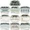 QOUBAI 10Pcs Parts of Speech Posters, Eucalyptus English Grammar Chart for Classroom Decor