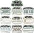 QOUBAI 10Pcs Parts of Speech Posters, Eucalyptus English Grammar Chart for Classroom Decor