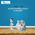 MARINE CITY Stainless Steel Door Stopper Catch and Holder, Polished Smooth Finish for Boats, RVs, Home (Height: 2-3/4
