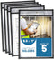 5 Pack Job Ticket Holders 8.5x11 - Work Order Plastic Sleeves for
