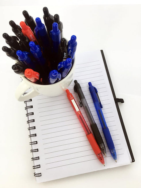 Zebra Pen Z-Grip Retractable Ballpoint Pen, Medium Point 1.0mm, Assorted Colors, Pack of 5