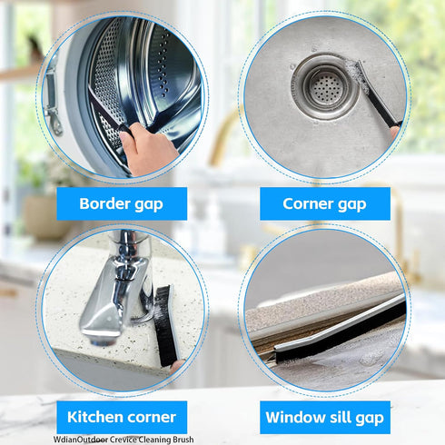 3Pcs Hard Bristle Crevice Cleaning Brush, Small Cleaning Brush, Grout Cleaner Brush, Toilet Brush, Scrub Brush