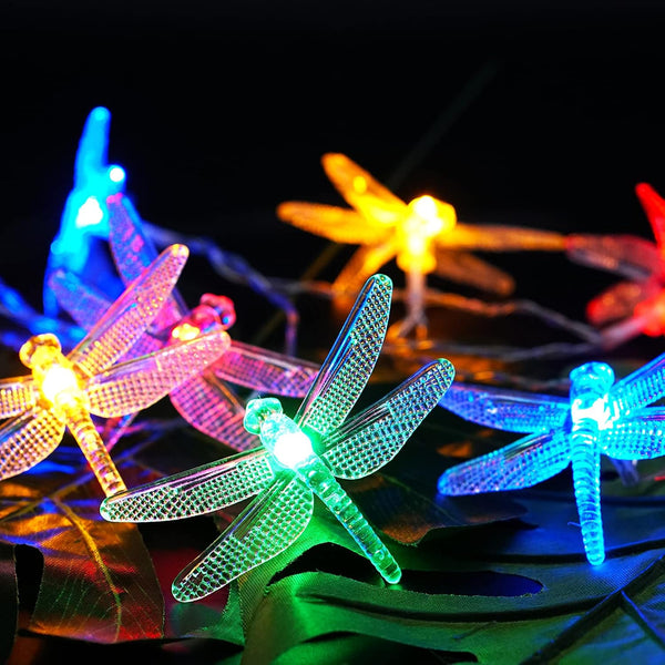 Dragonfly Starry String Lights 10ft 20 LED Decorative Twinkle Fairy Lighting Strand