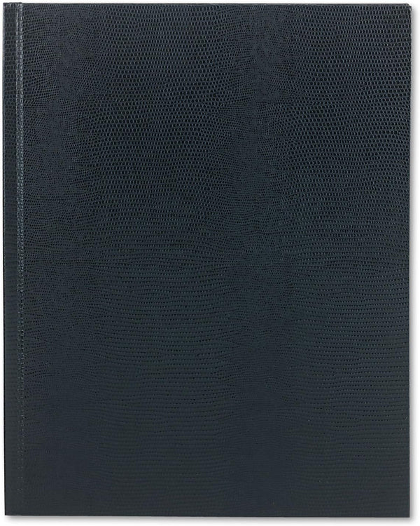 Blueline Executive Journal, Lizard-Like Hard Cover, Ribbon Bookmark, 150 Pages, 10.75" x 8.5", Blue