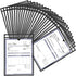 56 Pack Job Ticket Holders Reusable Dry Erase Pockets Plastic 10 x
