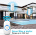 SECRUI Wireless Doorbell with 2 Buttons, Battery Operated Doorbell Kit with 52 Chimes, LED Flash, Waterproof Design