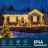 1200 Outdoor,394 8 Joiedomi LED Christmas Lights FT Warm White Christmas Tree Lights with Modes Timer, PVC Clear Wire